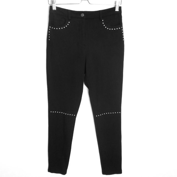 Karl Lagerfeld Paris Studded Ponte Skinny Pant Size 4 - Picture 4 of 12